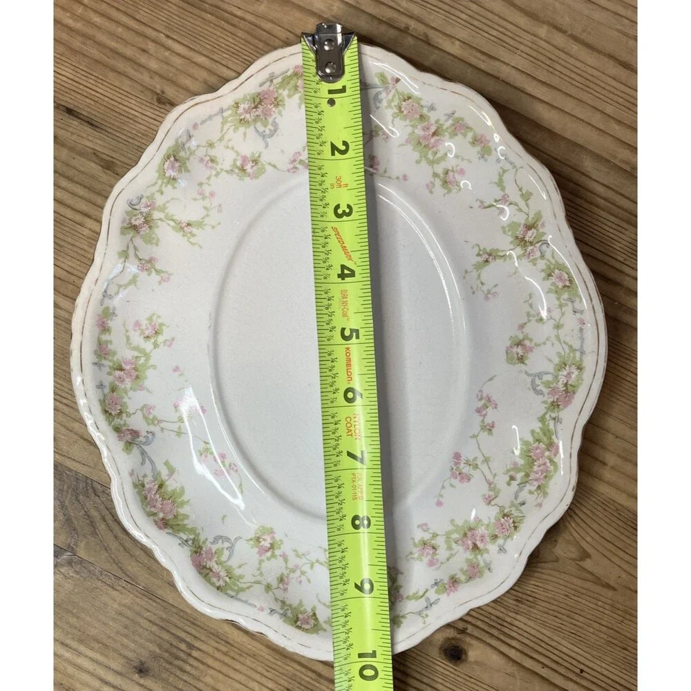 Antique Homer Laughlin HUDSON 2 Serving Bowls With 1 Under Plate Floral Pattern